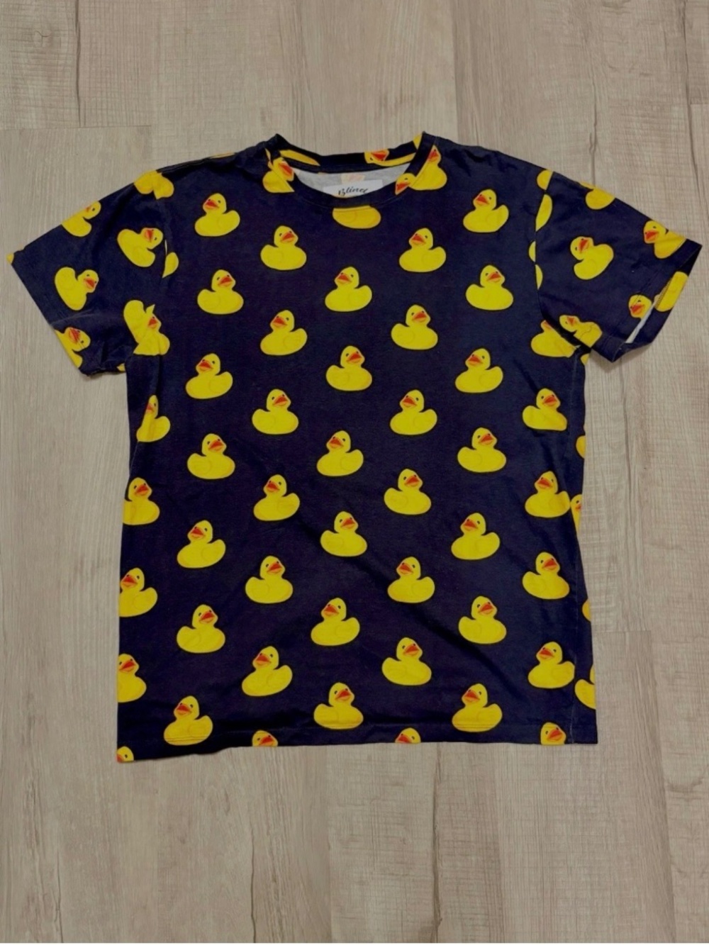 Blind Rooster Men's AOP Rubber Duck Tee T- Shirt Blue Adult L Jeep Y2K Style Fun